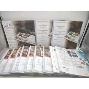 12 pkg lot CREATIVE MEMORIES 12x12 Mixed Years Pkgs 9 Pages 3 Protectors SEALED